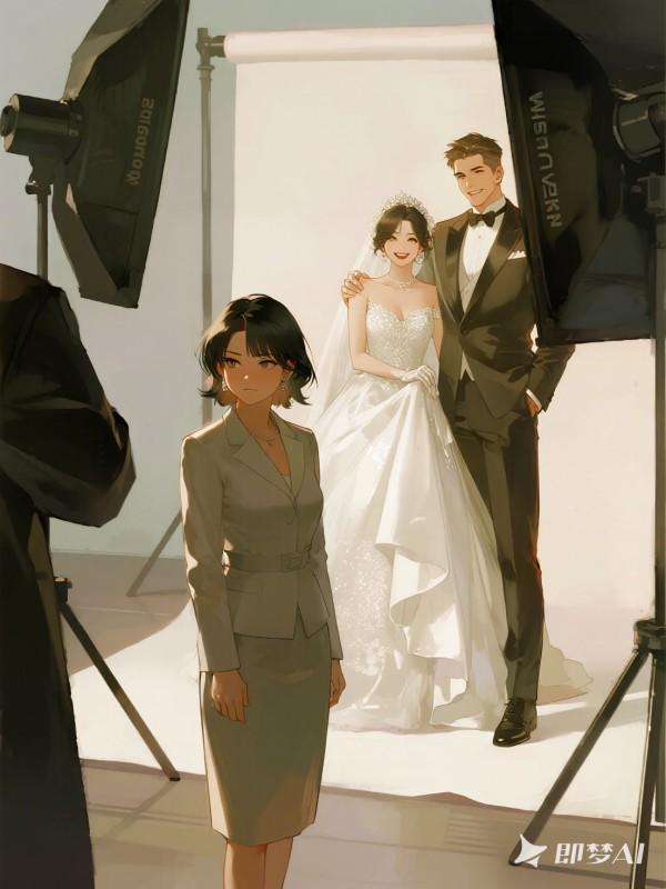 男友和女兄弟拍婚紗照